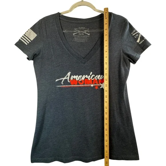 Grunt Style Valkyrie Tee Sz M Black Patriotic‎ Warrior Graphic Top USA Warcore - Picture 5 of 6